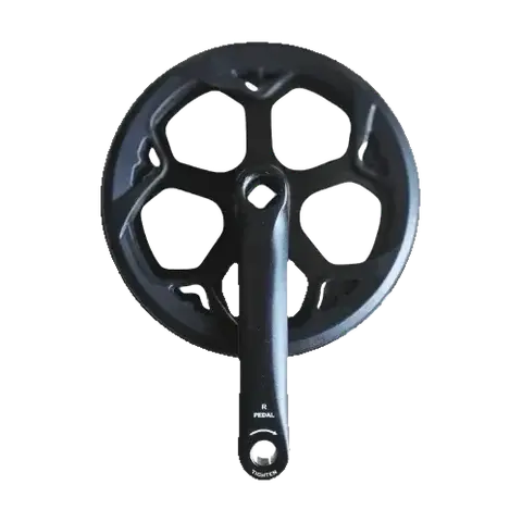 Plato delantero 44T con soporte para cubrecadenas – OUXI V8 (Max), Diablo